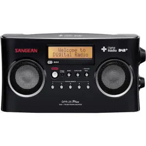 Φορητό ραδιόφωνο DAB+, FM AUX με φορτιστή μπαταρίας Sangean DPR-25+ image-0