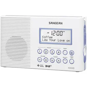 Radio de salle de bain DAB+, FM, torche, étanche Sangean H-203D image-1