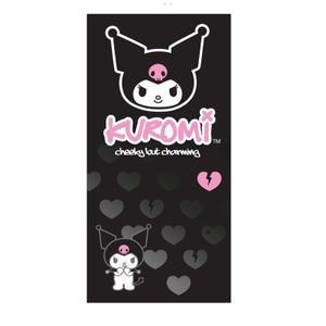 5904009221181-asciugamano-da-spiaggia-in-microfibra-sanrio-kuromi-nero-rosa-70x140-cm