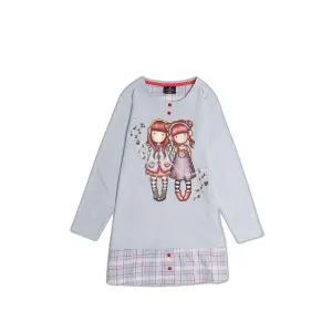 Long sleeve shirt dress with camisole for girls Santoro London The Duet image-0