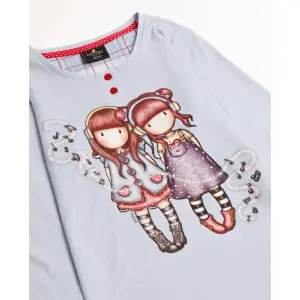 Long sleeve shirt dress with camisole for girls Santoro London The Duet image-1