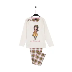 Long-sleeved plush pyjamas for girls Santoro London Love at First Sight image-0