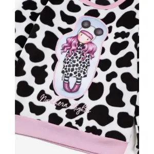 Warm long-sleeved pyjamas for girls Santoro London Aurores boréales image-2