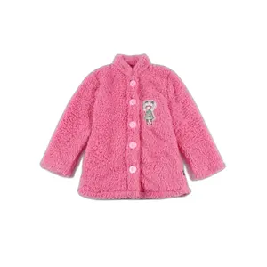 Warm long-sleeve dressing gown for girls Santoro London Lambkins image-0