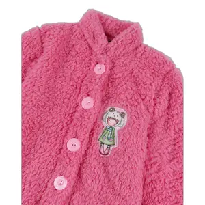 Warm long-sleeve dressing gown for girls Santoro London Lambkins image-1