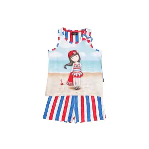 Sleeveless girls' pyjama Santoro London Beach Belle image-0