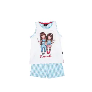Sleeveless girls' pyjama Santoro London Fireworks image-0