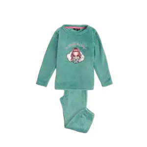 62414-0-001350-pyjama-chaud-manches-longues-fille-santoro-london-be-kind-to-the-planet-verde-hoja