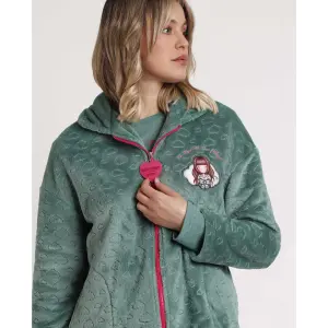 Warm long-sleeve robe for women Santoro London Be Kind To The Planet image-3