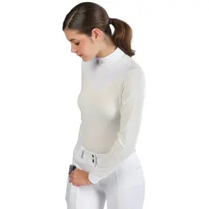 Chemise d'équitation de concours manches longues femme Sarm Hippique Dalia image-1