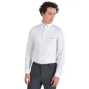 Chemise d'équitation de concours manches longues Sarm Hippique Philip image-0