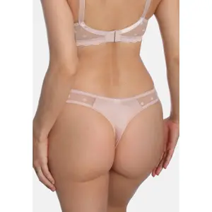 Women's thong Sassa Dotted Mesh image-1