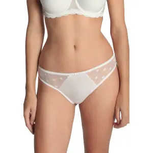 Women's thong Sassa Dotted Mesh image-0