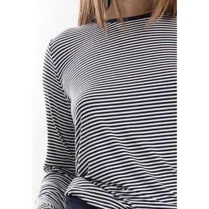 Nattlinne med långa ärmar randig kvinna Sassa Casual Comfort image-3