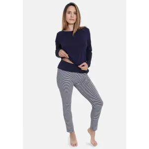 Gestreifte Pyjamahose Damen Sassa Casual Comfort image-2