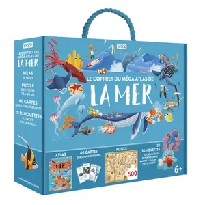 Le coffret de la mer children's book Sassi Mega Atlas image-1