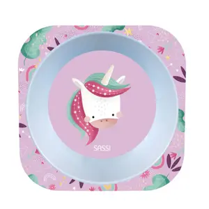 Ciotola per bambini Sassi Sparkly la licorne image-0
