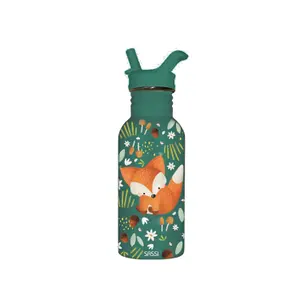Trinkflasche für Kinder Sassi Crunchy le Renard image-0