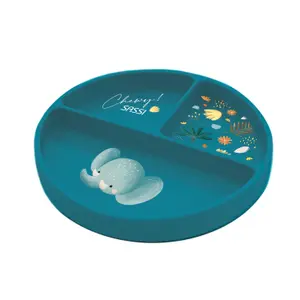 Piatto per bambini Sassi Chewy l’Eléphant image-0