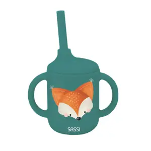 Tazza con cannuccia per bambini Sassi Crunchy le Renard image-0