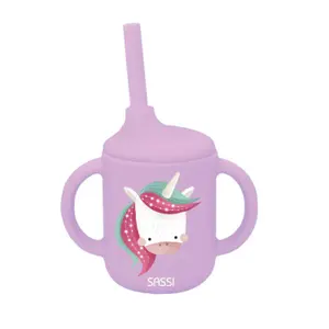 Dětský hrníček se brčkem Sassi Sparkly la Licorne image-0