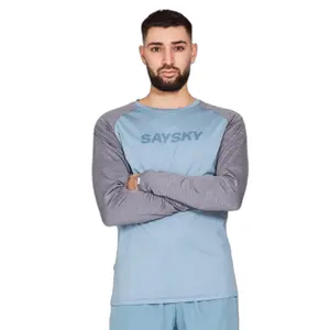 nmrls21c2010-maillot-manches-longues-saysky-pace-logo-blue-melange