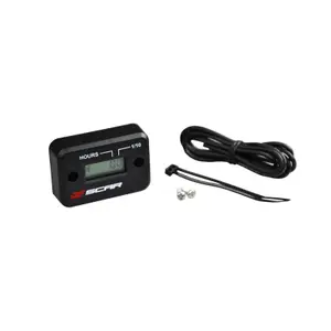 Wired Hour Meter for Motorbike with Velcro Scar image-0