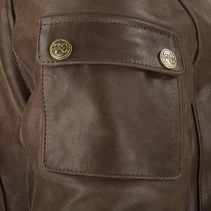 Casaco de motociclista de couro para mulheres Segura babylone image-3