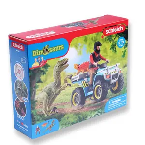 Escape on a velociraptor quad bike Schleich 41466 image-0