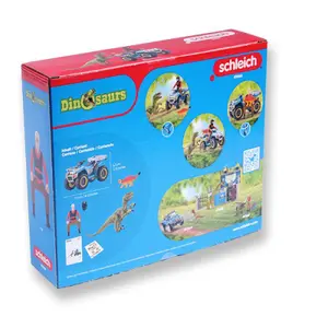 Escape on a velociraptor quad bike Schleich 41466 image-1