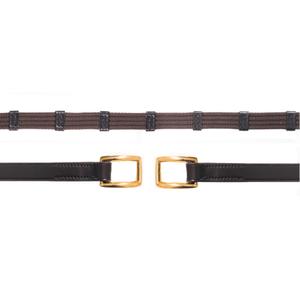 Rênes en cuir pour cheval Schockemöehle Web Warendorf image-1