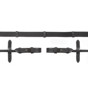 Rênes enroulées en caoutchou pour cheval Schockemöehle Web image-0