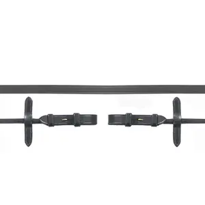 Riendas de cuero dobles enrolladas para caballo Schockemöehle image-1