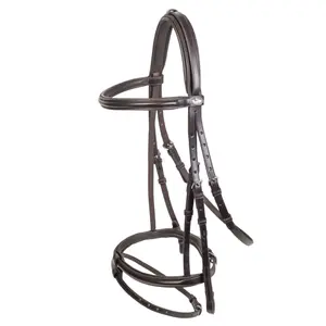 Schockemöhle Mannheim combined noseband bridle for riding image-0