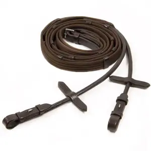 Schockemöhle Web Rubber Rolled Reins for Horse image-0