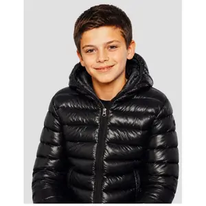 Doudoune brillante à capuche enfant Schott image-1