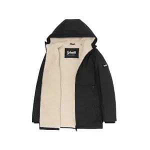 Parka à capuche doublée sherpa enfant Schott image-3