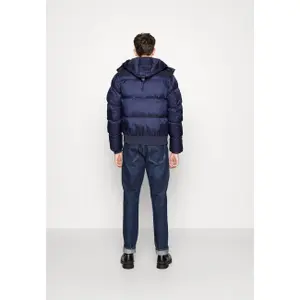 Hooded Puffer Jacket with ribbed hem Schott image-3