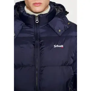 Hooded Puffer Jacket with ribbed hem Schott image-5