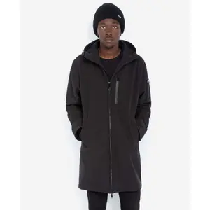 Giacca lunga con zip e cappuccio Schott image-1