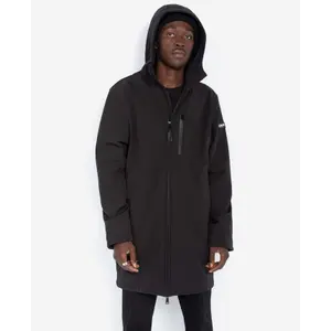 Giacca lunga con zip e cappuccio Schott image-3