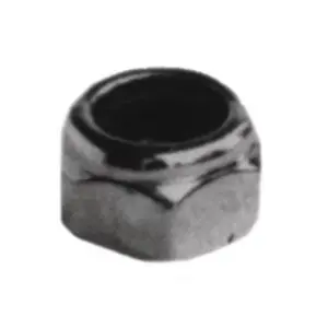 Set mit 10 Sicherheitsmuttern aus Edelstahl Schwarz M6