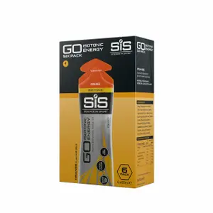 sis131062-energiegel-science-in-sport-go-isotonic-orange-60-ml-x6-orange-schwarz-60-ml
