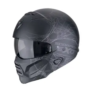 Modularer Motorradhelm Scorpion Exo-Combat II Spiderweb