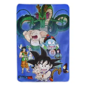 Fleece Blanket SD Toys Dragon Ball Shenron and Heroes image-0