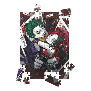 Puzzle 100 pieces 3 dc comics SD Toys The Joker & Harley Quinn Manga image-0