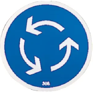 Panneau de sécurité routière - Obligation Droite SEA image-6