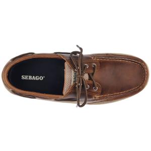 Geoliede leren loafers Sebago Clovehitch II FGL Waxed image-3