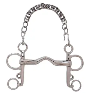 Thick Cambridge mouth pelham bit for horse Sefton