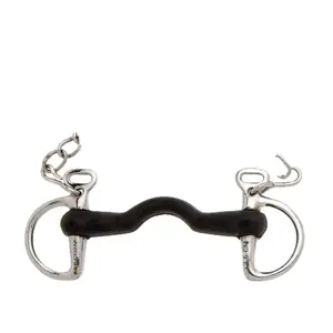 Cambridge bett med styv gummikontakt utan skåror Sefton Kimblewick image-0